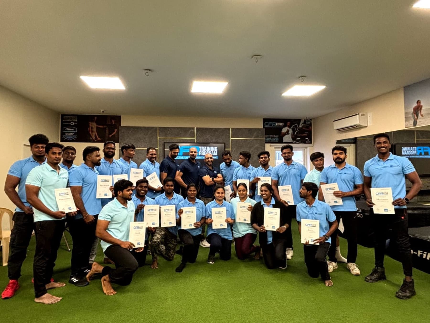 Wild Fitness Factory coaches at a certification program in Erode