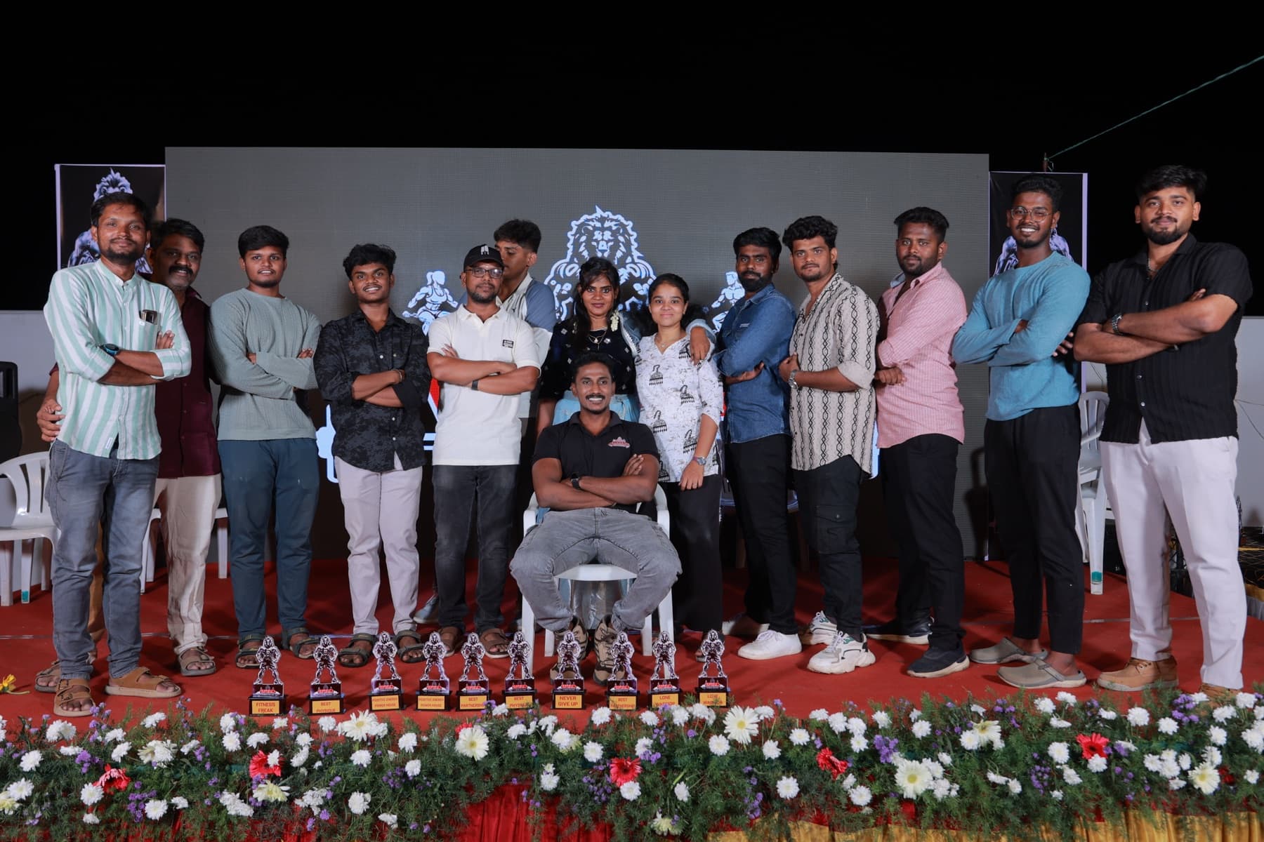Wild Fitness Factory members together at a community event in Erode